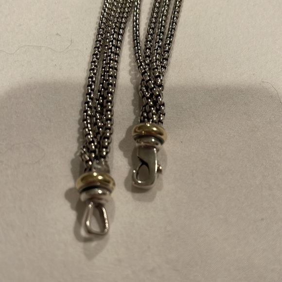 David Yurman multi strand diamond ball necklace - Picture 3 of 5